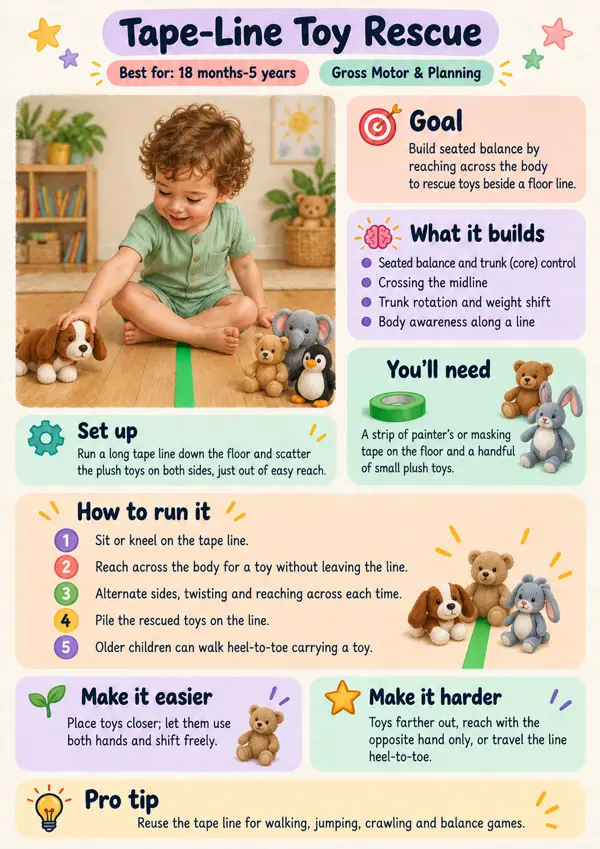 Activity sheet: Tape-Line Toy Rescue