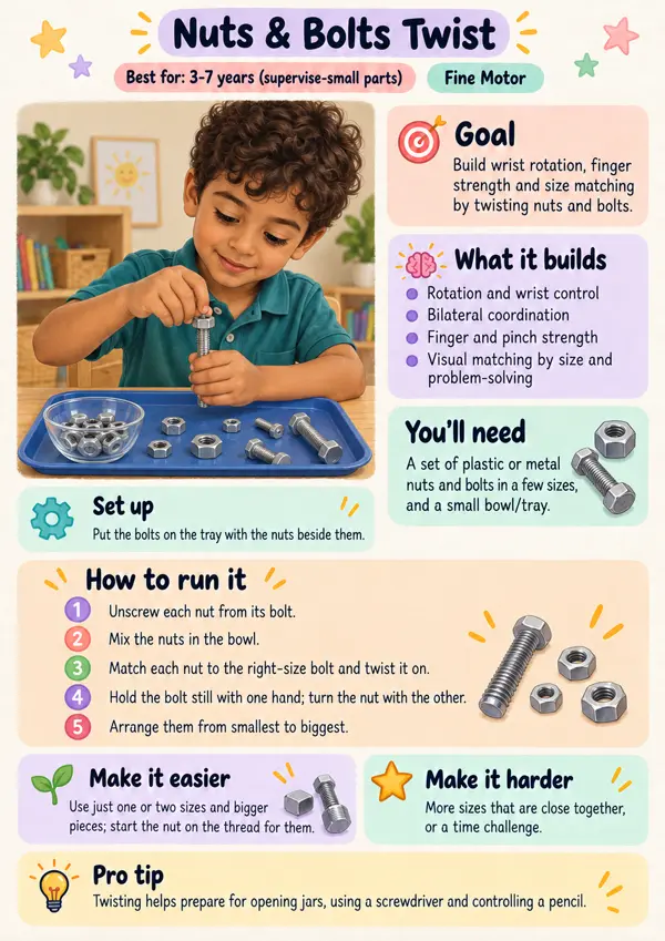 Activity sheet: Nuts & Bolts Twist