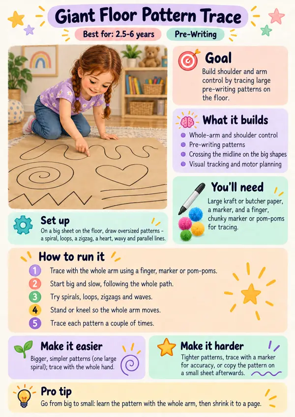 Activity sheet: Giant Floor Pattern Trace