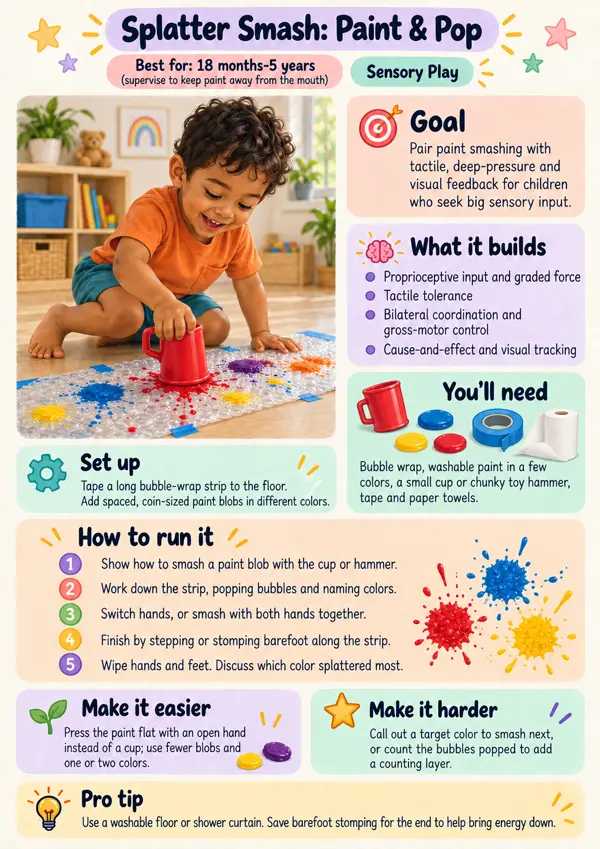 Activity sheet: Splatter Smash: Paint & Pop