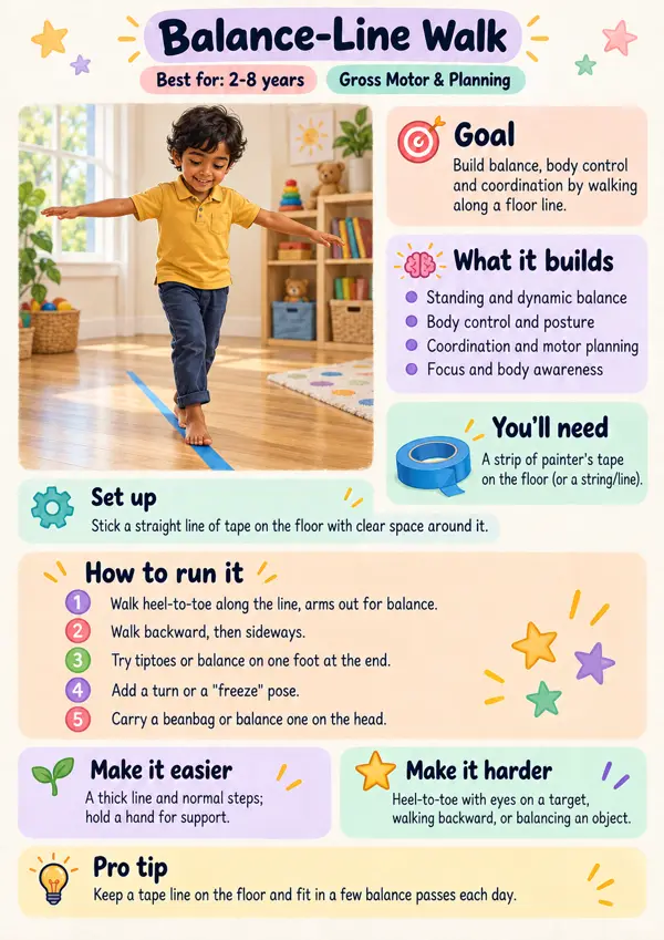 Activity sheet: Balance-Line Walk